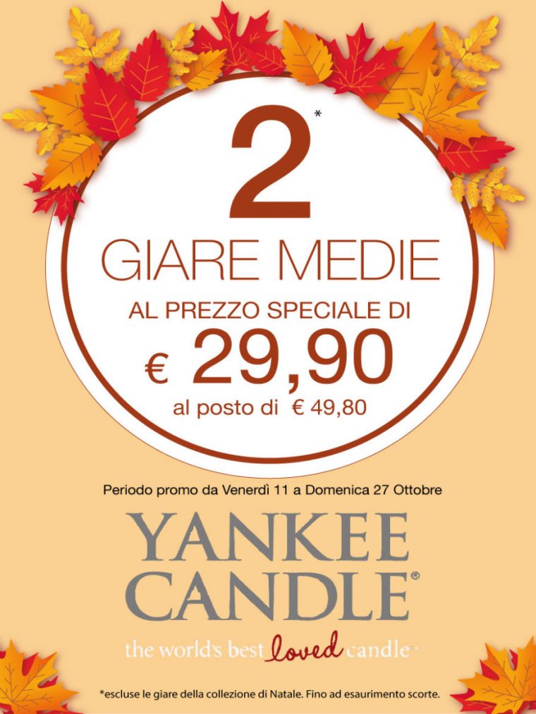 Promozione -50% yankee candle